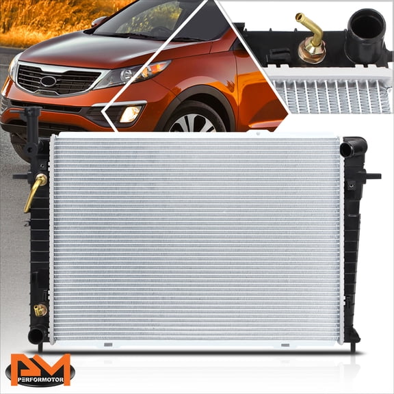 PM PERFORMOTOR Aluminum Factory Style Radiator for 05-10 Kia Sportage/Hyundai Tucson DPI-2785