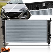 PM PERFORMOTOR Aluminum OE Replacement Radiator for 10-14 Mazda 3 2.0/2.3/2.5L AT/MT DPI-13100