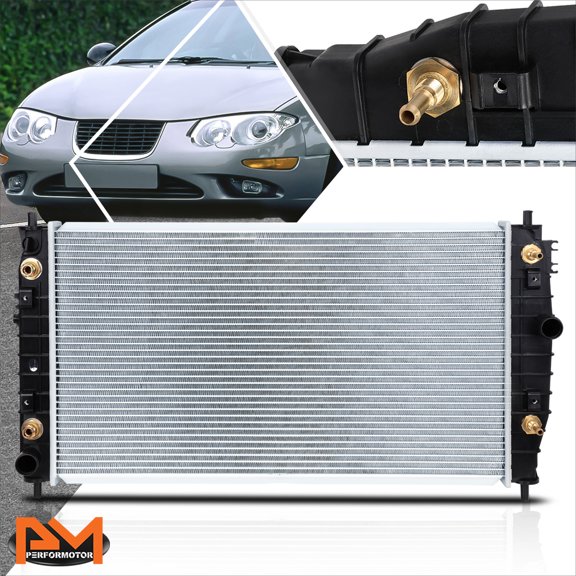 PM PERFORMOTOR Aluminum OE Replacement Radiator for 98-04 Chrysler 300M/Concorde V6 AT DPI-2184