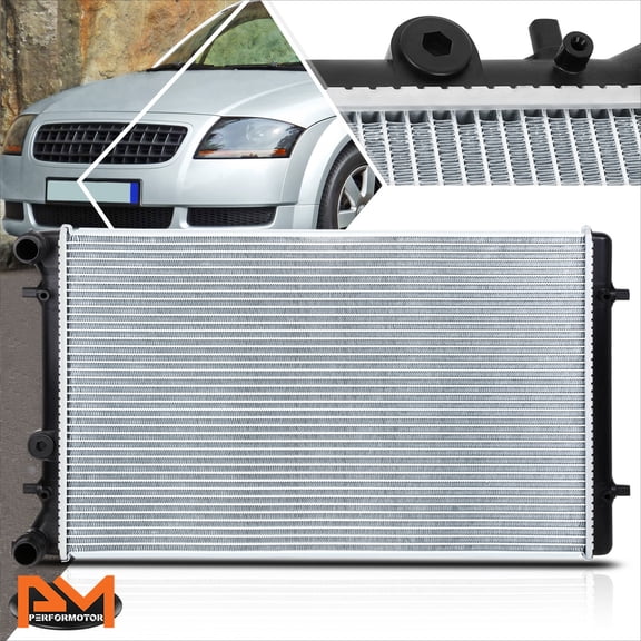 PM PERFORMOTOR Aluminum OE Replacement Radiator for 99-10 VW Golf City/GTI/Jetta AT/MT DPI-2265