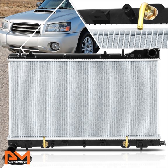 PM PERFORMOTOR Aluminum OE Style Cooling Radiator for 03-05 Subaru Forester Turbo AT DPI-2812