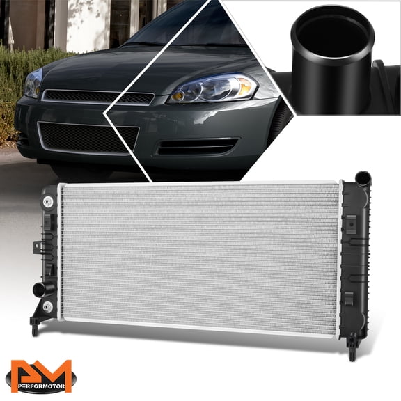 PM PERFORMOTOR Aluminum OE Style Cooling Radiator for 11-16 Chevy Impala 3.6L V6 AT DPI-13326