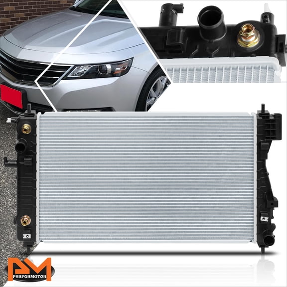 PM PERFORMOTOR Aluminum OE Style Radiator for 13-16 Buick Regal/Chevy Malibu 2.0/2.5L DPI-13328