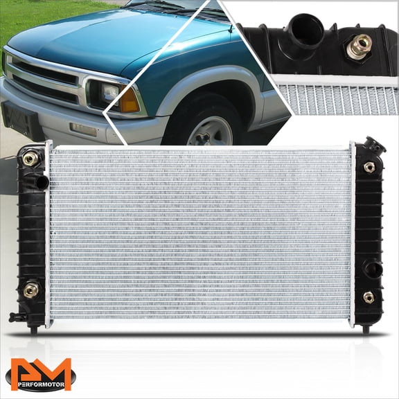 PM PERFORMOTOR Aluminum OE Style Radiator for 94-95 Chevy S10/GMC Blazer Sonoma 4.3L DPI-1533