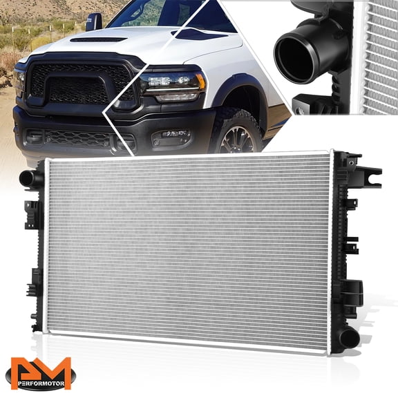 PM PERFORMOTOR Full Aluminum Core Cooling Radiator for 19-24 Ram 2500 3500 6.4L V8 DPI-13895