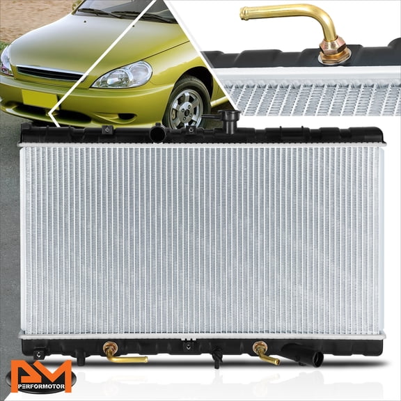 PM PERFORMOTOR Full Aluminum Core OE Style Cooling Radiator for 01-02 Kia Rio 1.5L AT DPI-2392