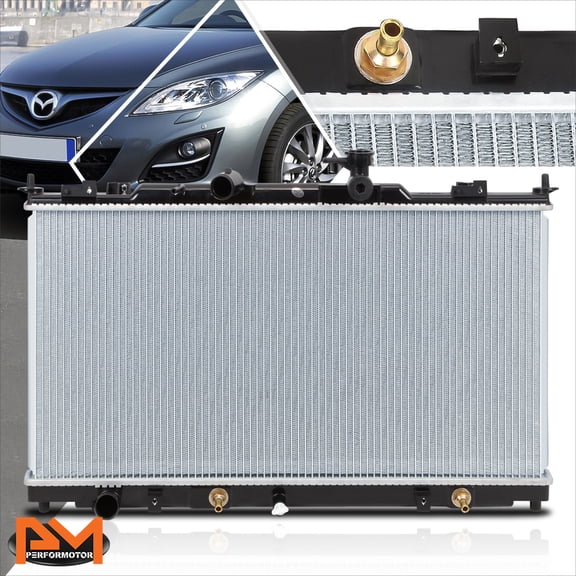 PM PERFORMOTOR Full Aluminum Core OE Style Cooling Radiator for 11-13 Mazda 6 AT/MT DPI-13389