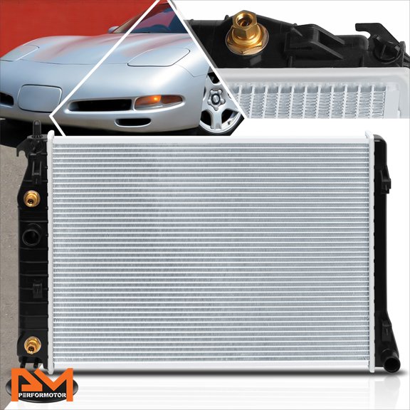 PM PERFORMOTOR Full Aluminum Core OE Style Radiator for 97-04 Chevy Corvette 5.7L AT DPI-1885
