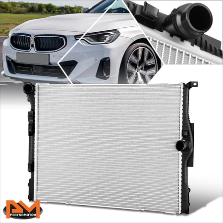 PM PERFORMOTOR Full Aluminum Core Radiator for 17-21 BMW 230I/330E/330I/430I xDrive DPI-13782