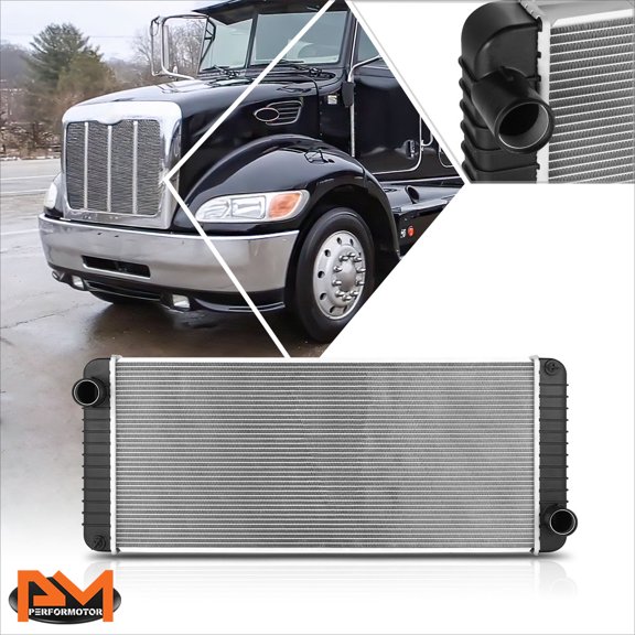 PM PERFORMOTOR for 03-07 Peterbilt 330/335 OE Style Full Aluminum Core 2-Row Cooling Radiator