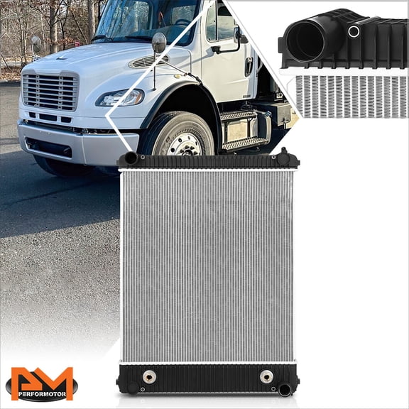 PM PERFORMOTOR for 03-08 Freightliner M2 106/Thomas Saf-T-Liner 2-Row Aluminum Cooling Radiator