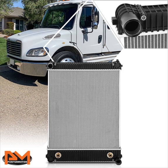 PM PERFORMOTOR for 04-08 Freightliner M2 106/FS65 Factory Style 2-Row Aluminum Cooling Radiator