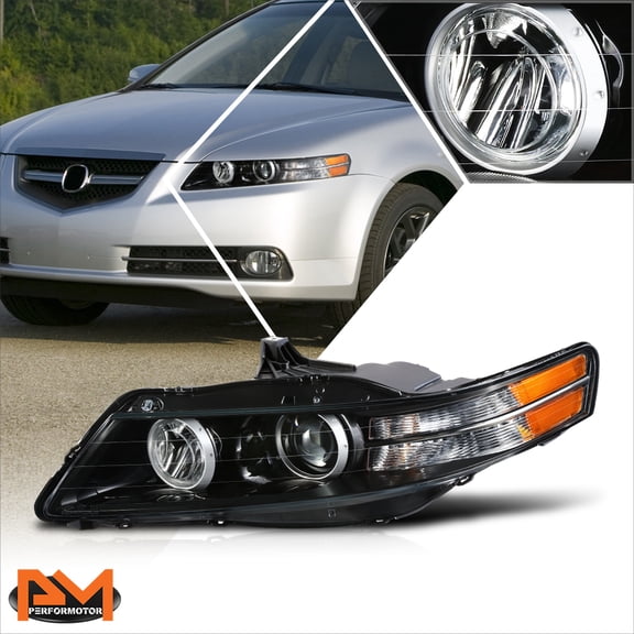 PM PERFORMOTOR for 07-08 Acura TL Type S OE Style Left Driver Side HID Projector Headlight Lamp