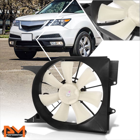 PM PERFORMOTOR for 07-12 Acura RDX Factory Style Right Side A/C Condenser Cooling Fan Assembly