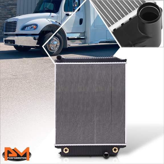 PM PERFORMOTOR for 07-13 Freightliner S2C S2 B2 OE Style Aluminum Core 2 Rows Cooling Radiator