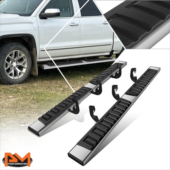 PM PERFORMOTOR for 07-19 Silverado/Sierra 2500 3500HD Ext Cab 6.69" Step Nerf Bar Running Board