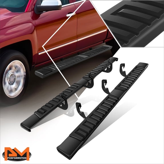 PM PERFORMOTOR for 07-19 Silverado/Sierra Crew Cab 6" Aluminum Side Step Bar Running Boards