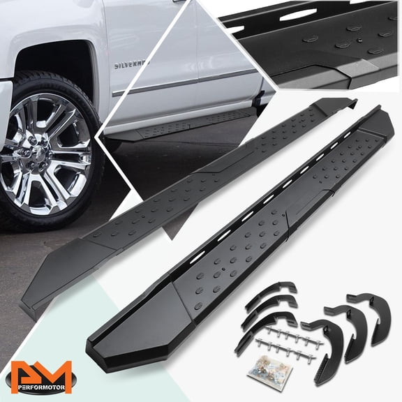 PM PERFORMOTOR for 07-20 Silverado/Sierra Ext Cab 5.5" Side Step Nerf Bar Running Board Black