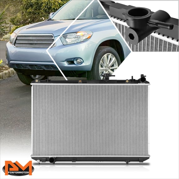 PM PERFORMOTOR for 08-10 Toyota Highlander Hybrid OE Style Aluminum Cooling Radiator DPI-13066