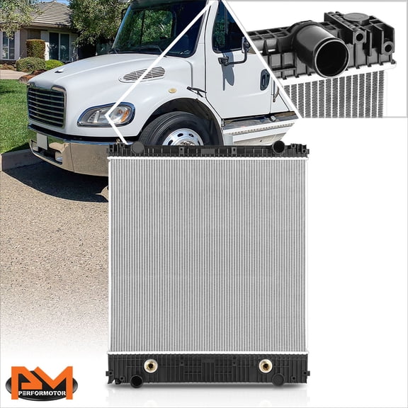 PM PERFORMOTOR for 08-13 Freightliner M2 106/Business Class M2 Aluminum 2-Row Cooling Radiator