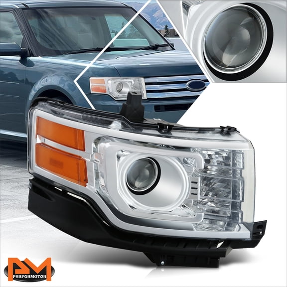 PM PERFORMOTOR for 09-12 Ford Flex Factory Style Right Side HID Projector Headlight Lamp Chrome