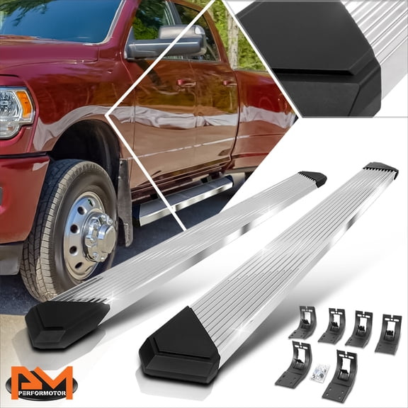PM PERFORMOTOR for 09-24 Dodge Ram 1500 2500 3500 Crew Cab 6" Pleated Step Bar Running Boards