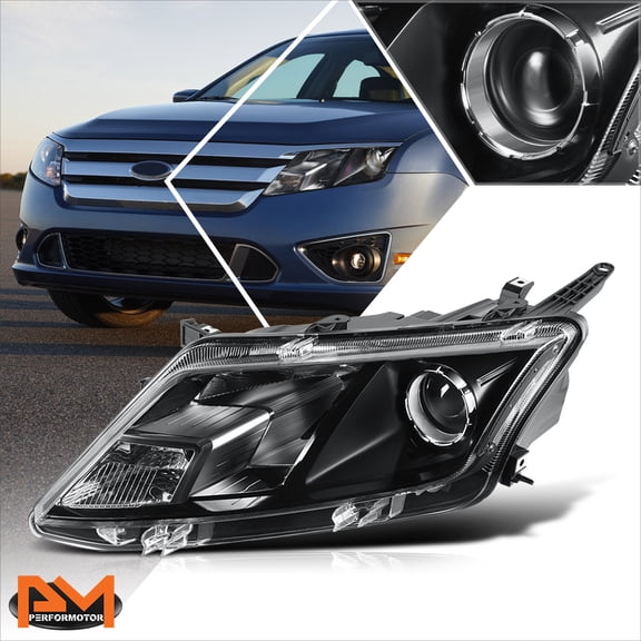 PM PERFORMOTOR for 10-12 Ford Fusion Factory Style Driver Side Projector Headlight Lamp Black