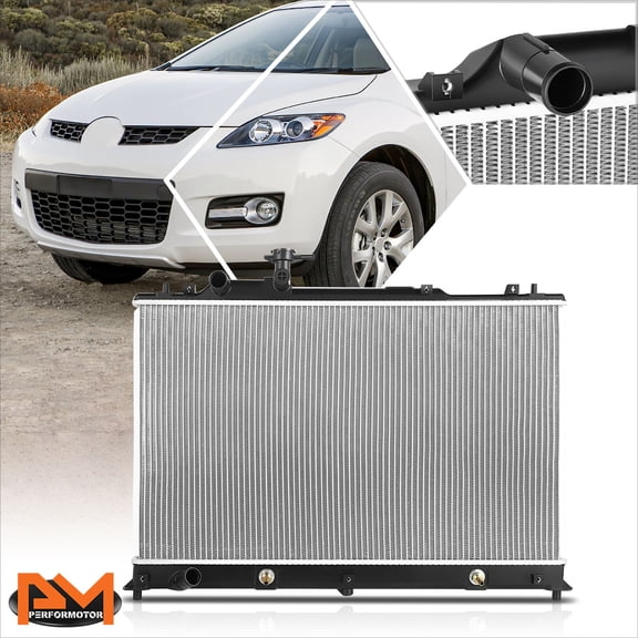PM PERFORMOTOR for 10-12 Mazda CX-7 2.3L OE Style Aluminum Cooling Radiator Assembly DPI-13156