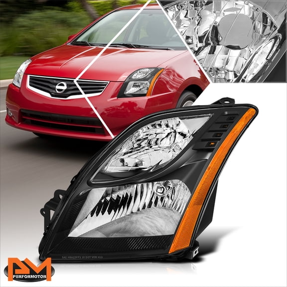 PM PERFORMOTOR for 10-12 Nissan Sentra SR SE-R Spec V Factory Style Left Side Headlight Lamp