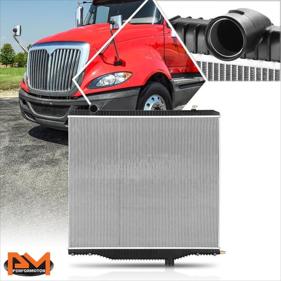 PM PERFORMOTOR for 10-15 International ProStar/8600 8500 TranStar Aluminum Core 2-Row Radiator