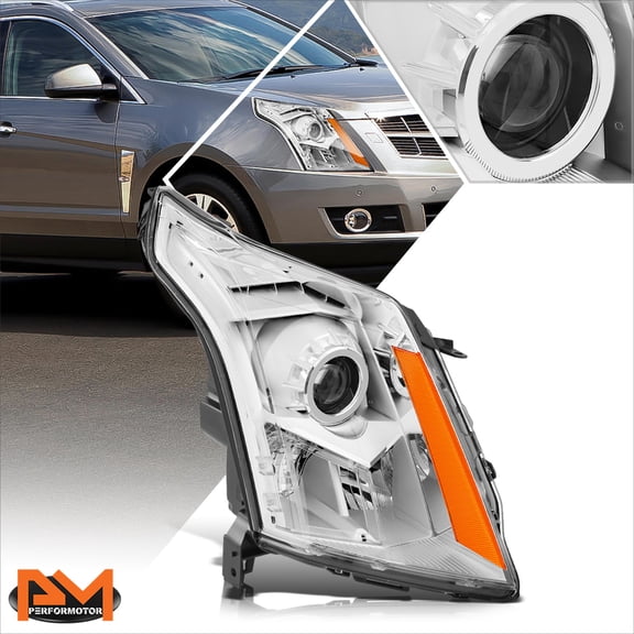 PM PERFORMOTOR for 10-16 Cadillac SRX Factory Style Right Side Projector Headlight Amber Corner