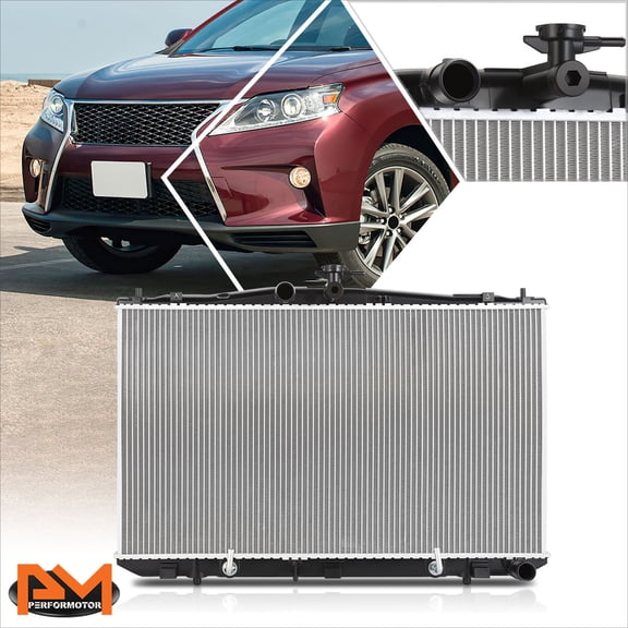 PM PERFORMOTOR for 10-16 Rx350/RX450H/Sienna 3.5L OE Style Aluminum Cooling Radiator DPI-13207