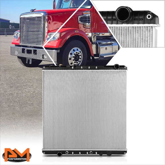 PM PERFORMOTOR for 11-12 Western Star 4900EX/4900FA/4900SA OE Style Aluminum 2-Row Radiator