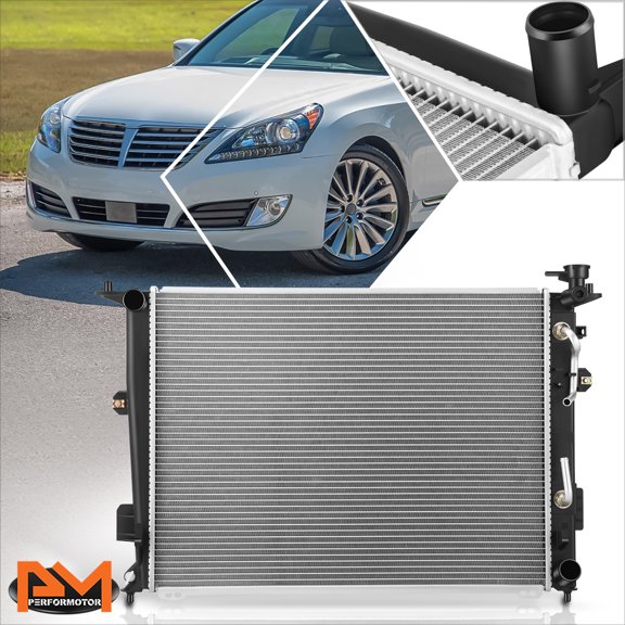 PM PERFORMOTOR for 11-16 Equus 4.6L 5.0L Factory Style Aluminum Core Cooling Radiator DPI-13282
