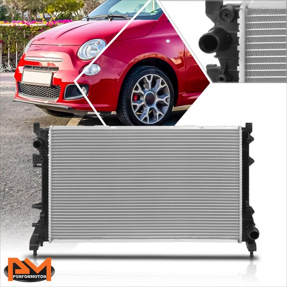 PM PERFORMOTOR for 12-19 Fiat 500 OE Factory Style Aluminum Core Cooling Radiator DPI-13245