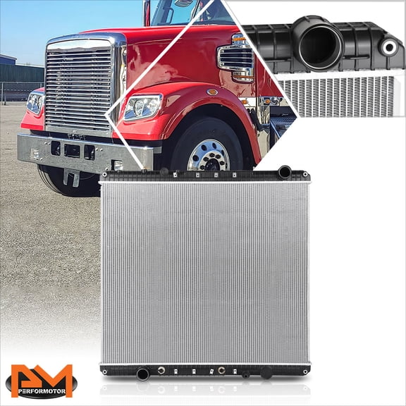 PM PERFORMOTOR for 12-19 Freightliner 114SD/Western Star 4900 Aluminum 2-Row Cooling Radiator