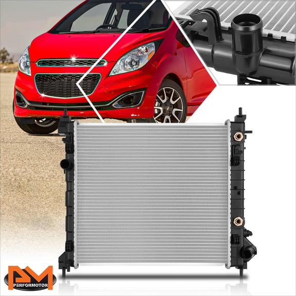 PM PERFORMOTOR for 13-15 Chevy Spark 1.2L DOHC Factory Style Aluminum Core Radiator DPI-13342