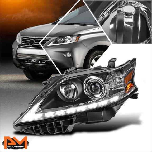 PM PERFORMOTOR for 13-15 Lexus RX350/RX450H OE Style Left Side LED DRL Projector Headlight Lamp