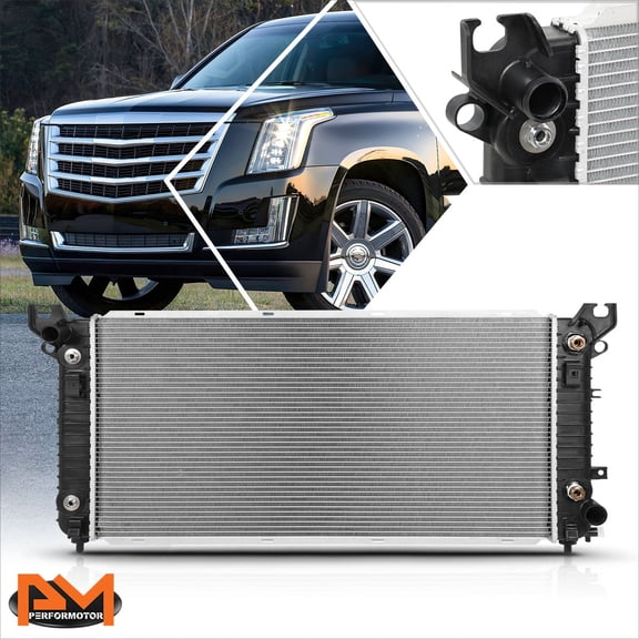 PM PERFORMOTOR for 14-16 Silverado/Sierra 1500 5.3L/6.2L V8 AT/MT Aluminum Radiator DPI-13398