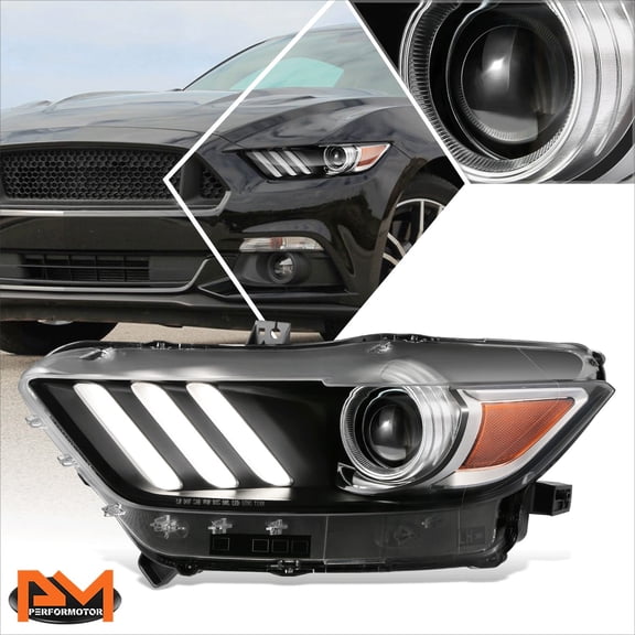 PM PERFORMOTOR for 15-17 Ford Mustang Factory Style Driver Side HID Projector Headlight Lamp