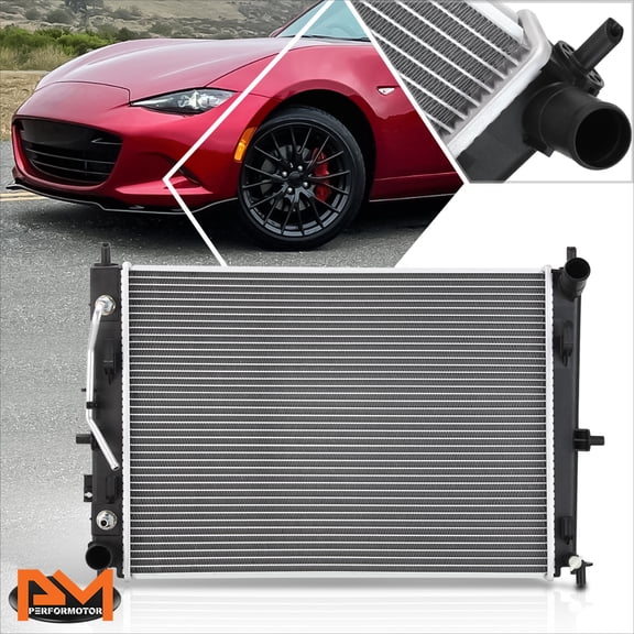 PM PERFORMOTOR for 16-23 Mazda MX-5 Miata AT OE Style Aluminum Core Cooling Radiator DPI-13572