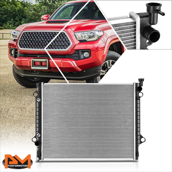 PM PERFORMOTOR for 16-23 Toyota Tacoma OE Style Full Aluminum Core Cooling Radiator DPI-13564
