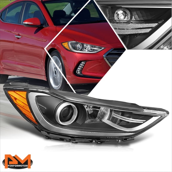 PM PERFORMOTOR for 17-18 Elantra Sedan Factory Style RH Passenger Side Projector Headlight Lamp