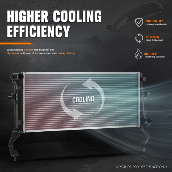 PM PERFORMOTOR for 17-22 Elantra GT/Forte 1.6L 1.8L 2.0L Aluminum Cooling Radiator DPI-13710