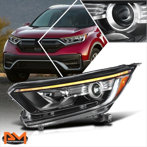PM PERFORMOTOR for 17-22 Honda CR-V Factory Style Left LED DRL+Turn Signal Projector Headlight