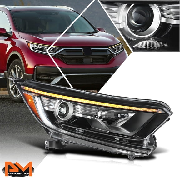 PM PERFORMOTOR for 17-22 Honda CR-V Factory Style Right LED DRL+Turn Signal Projector Headlight