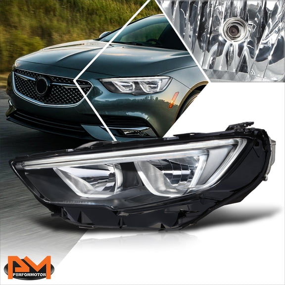 PM PERFORMOTOR for 18-20 Regal Sportback/Tourx Switchback LED DRL Turn Signal Headlight Left