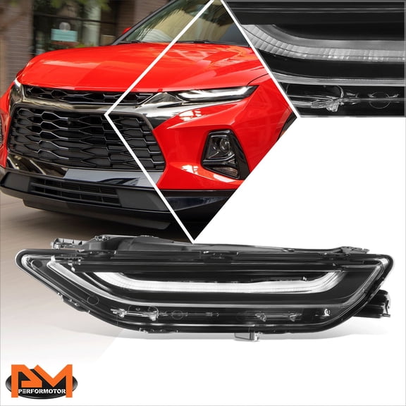 PM PERFORMOTOR for 19-22 Chevrolet Blazer OE Style Driver Left Side Black Housing LED Headlight