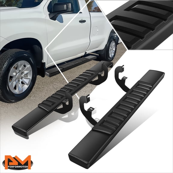 PM PERFORMOTOR for 19-25 Silverado/Sierra Standard Cab 6" Aluminum Side Step Bar Running Boards