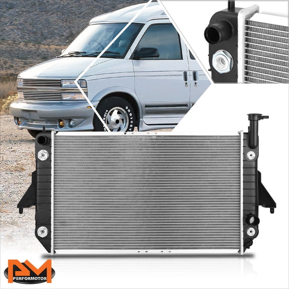 PM PERFORMOTOR for 1995 Chevy Astro/GMC Safari OE Style Aluminum Core Cooling Radiator DPI-1688